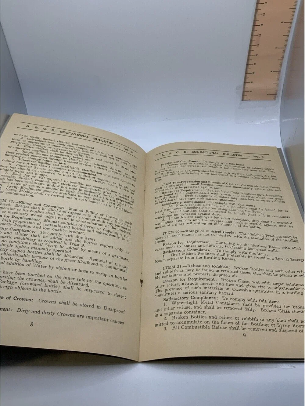 Vintage 1929-1930 ABC Carbonated Beverage Educational Bulletins & References 4pc